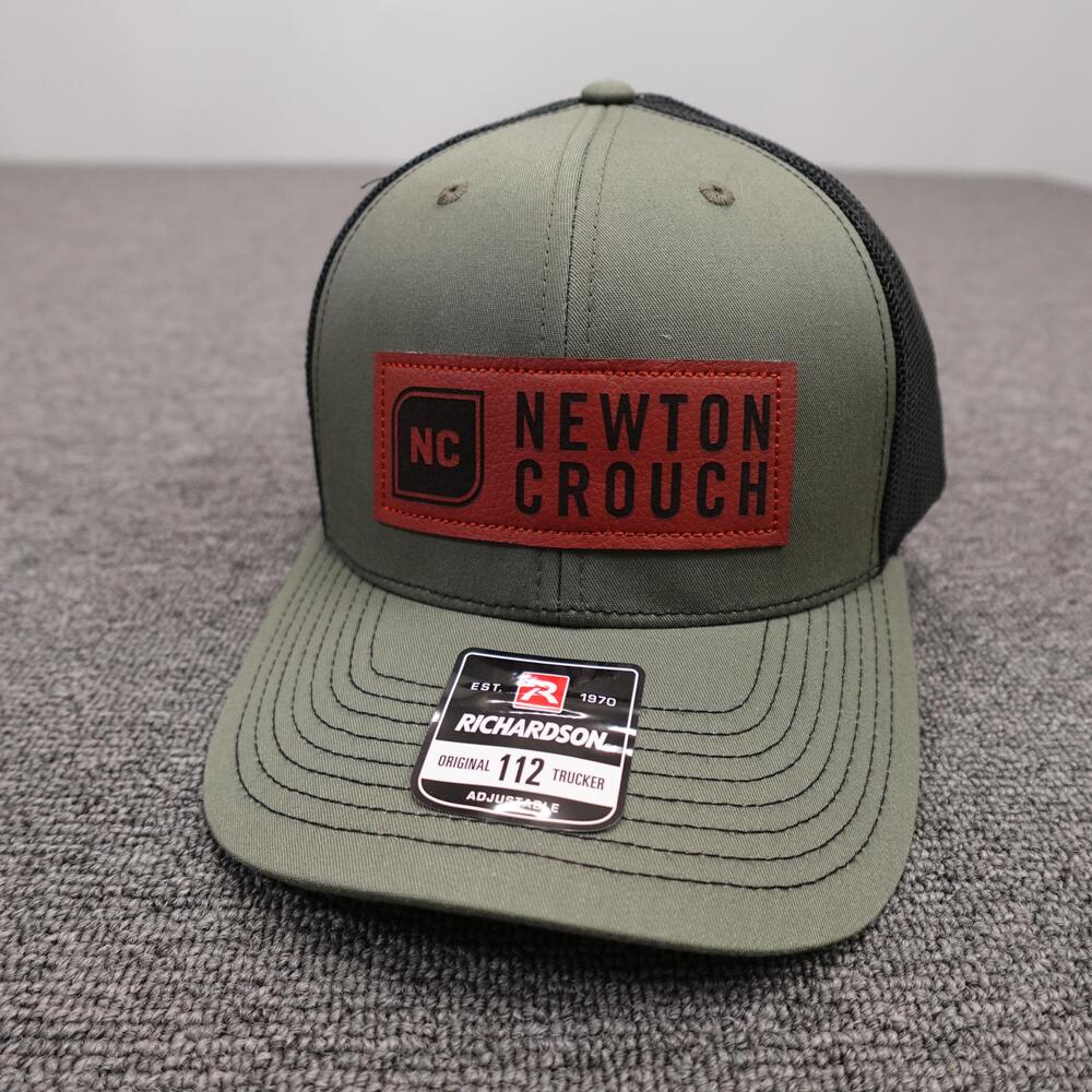 Richardson 112 Newton Crouch Hat Cap Snap Back Mens One Size Green Mesh Trucker